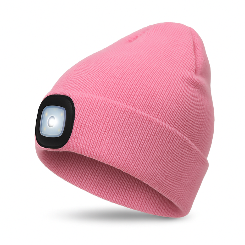 Bonnet Lumineux avec Lampe Frontale Réchargeable