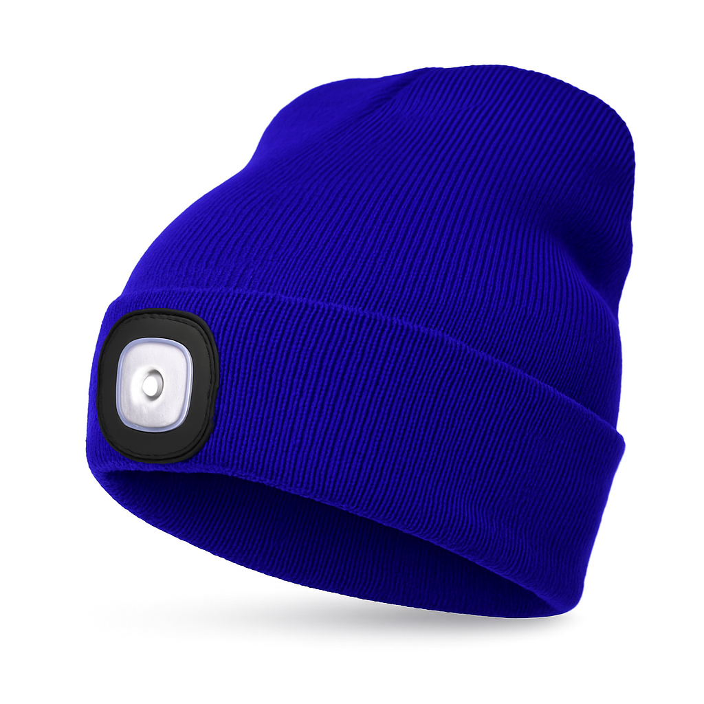 Bonnet Lumineux avec Lampe Frontale Réchargeable