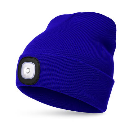 Bonnet Lumineux avec Lampe Frontale Réchargeable
