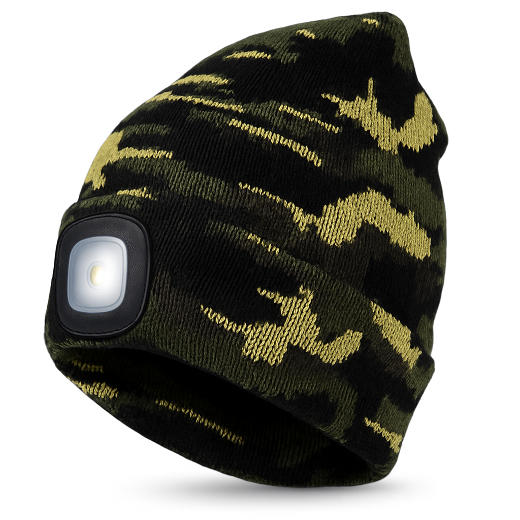 Bonnet Lumineux avec Lampe Frontale Réchargeable