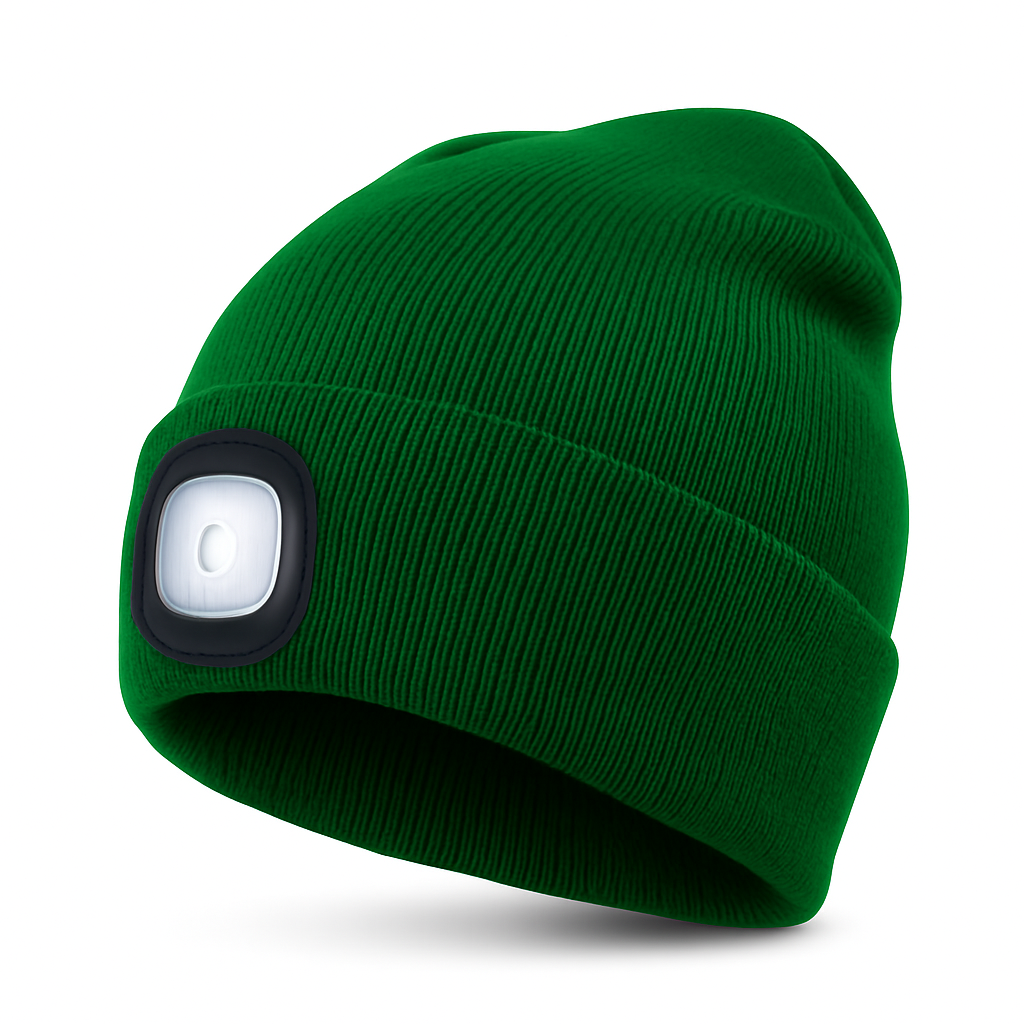 Bonnet Lumineux avec Lampe Frontale Réchargeable