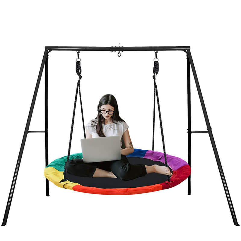 Balançoire Enfant Extérieure Amusante - 100 cm de Diversité - BlxckFR