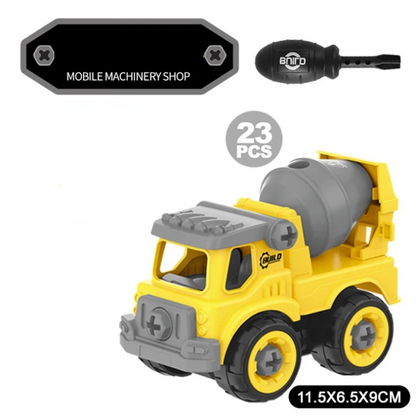 Jeux de Construction Creatifs pour Enfants - Set de Machines de Chantier