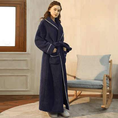 Peignoir Polaire Douillet avec Ceinture