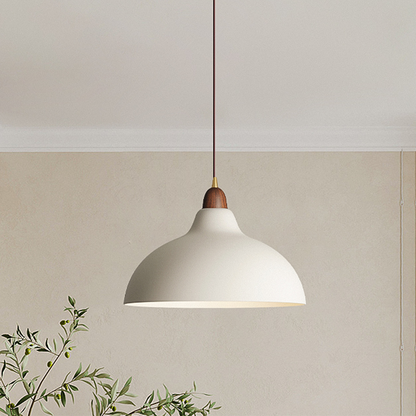 Lampe Plafond Bois Métal Nordique Élégant - Foivo