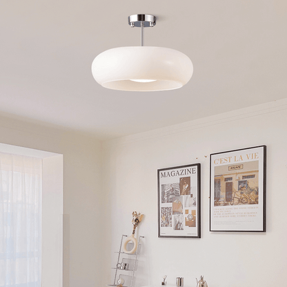 Luminaire Rétro Chic avec Abat-jour Verre Ambre
