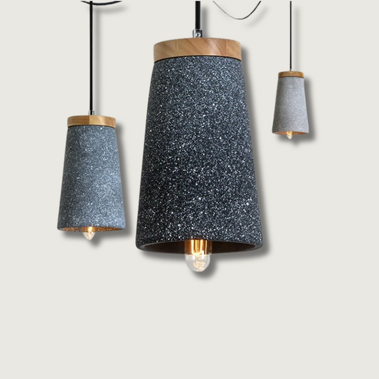 Lampe Plafond Béton Élégante et Robuste - Foivo