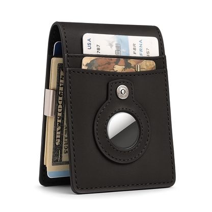 Portefeuille Cuir Fin Protecteur de Cartes Mini - BlxckFR
