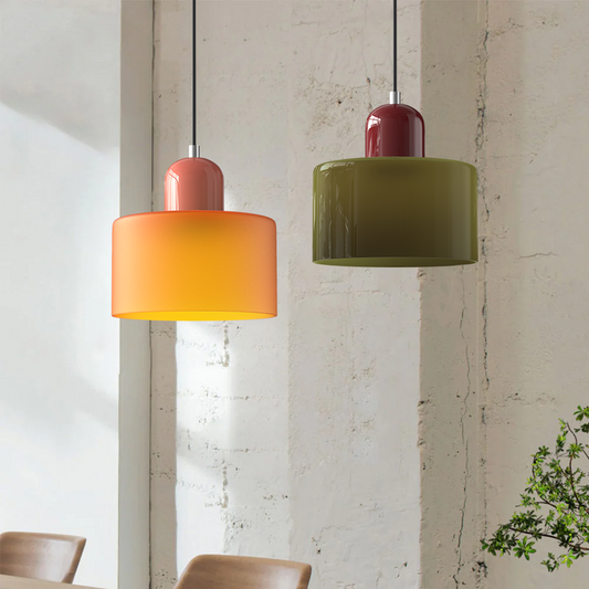 Lumière Suspendue en Verre - Style Rétro avec Chaîne Réglable - Foivo