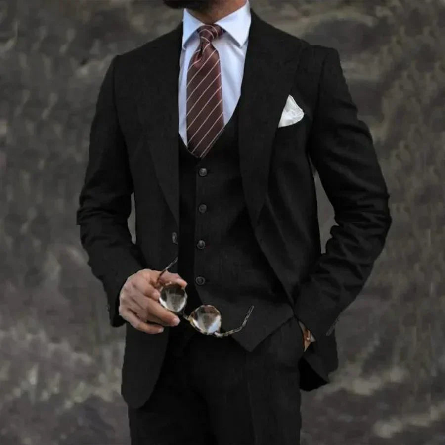 Costume Homme Élégant en Tissu Doux et Aéré