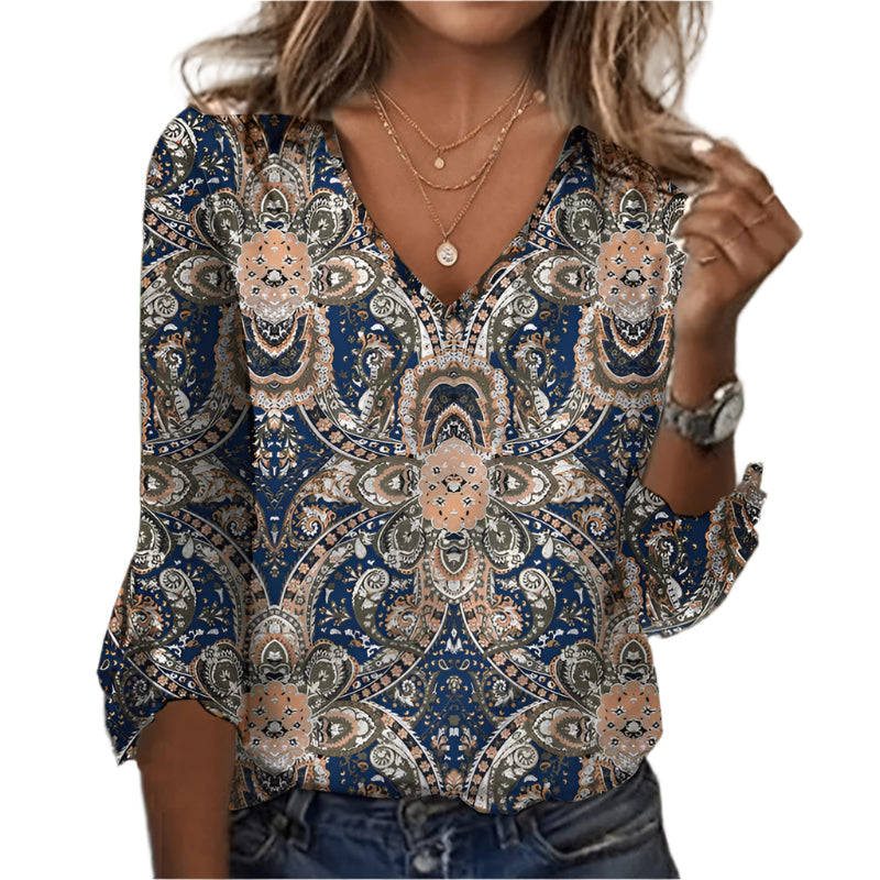 Chemisier Boho Chic Imprimé Floral - BlxckFR