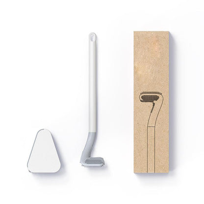 Brosse de Toilette Silikon avec Support Murale