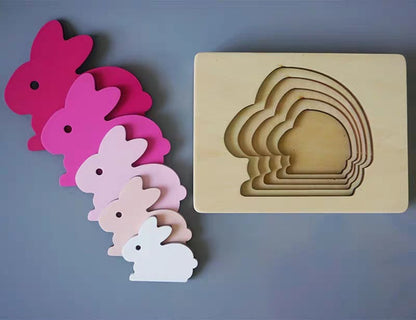 Jeu Éducatif En Bois - Puzzle Animal 3D Pour Enfants