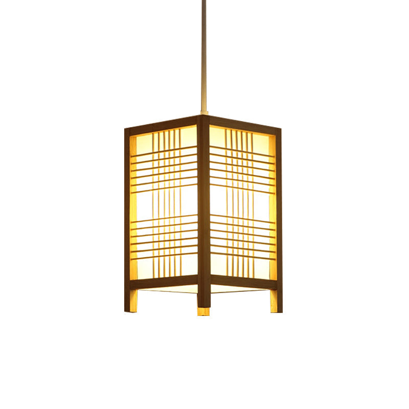 Lanterne en bois Japonaise Élégante - Décoration d'intérieur Chaleureuse