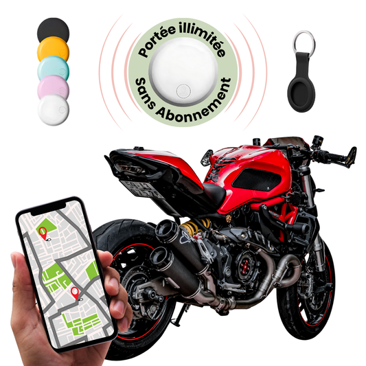Traceur GPS Moto Sans Abonnement – Localisation Précise et Alertes Sécurisées - blxckfr