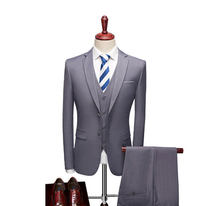 Costume Slim 3 Pièces Élégant pour Homme