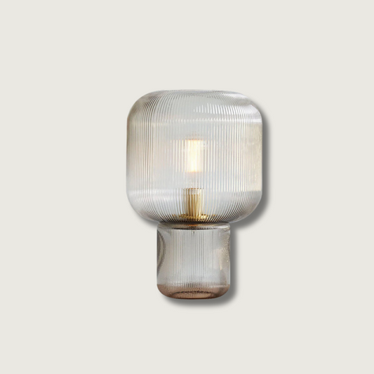 Lampe de Table Design en Verre et Acier - Foivo