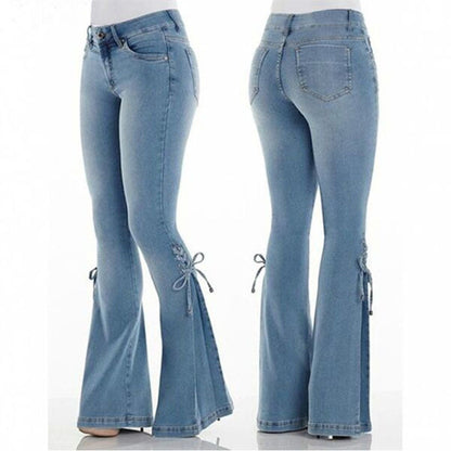 Jeans Élégants Taille Haute pour Femmes