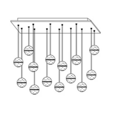 Luminaire Cristal Luxe Réglable