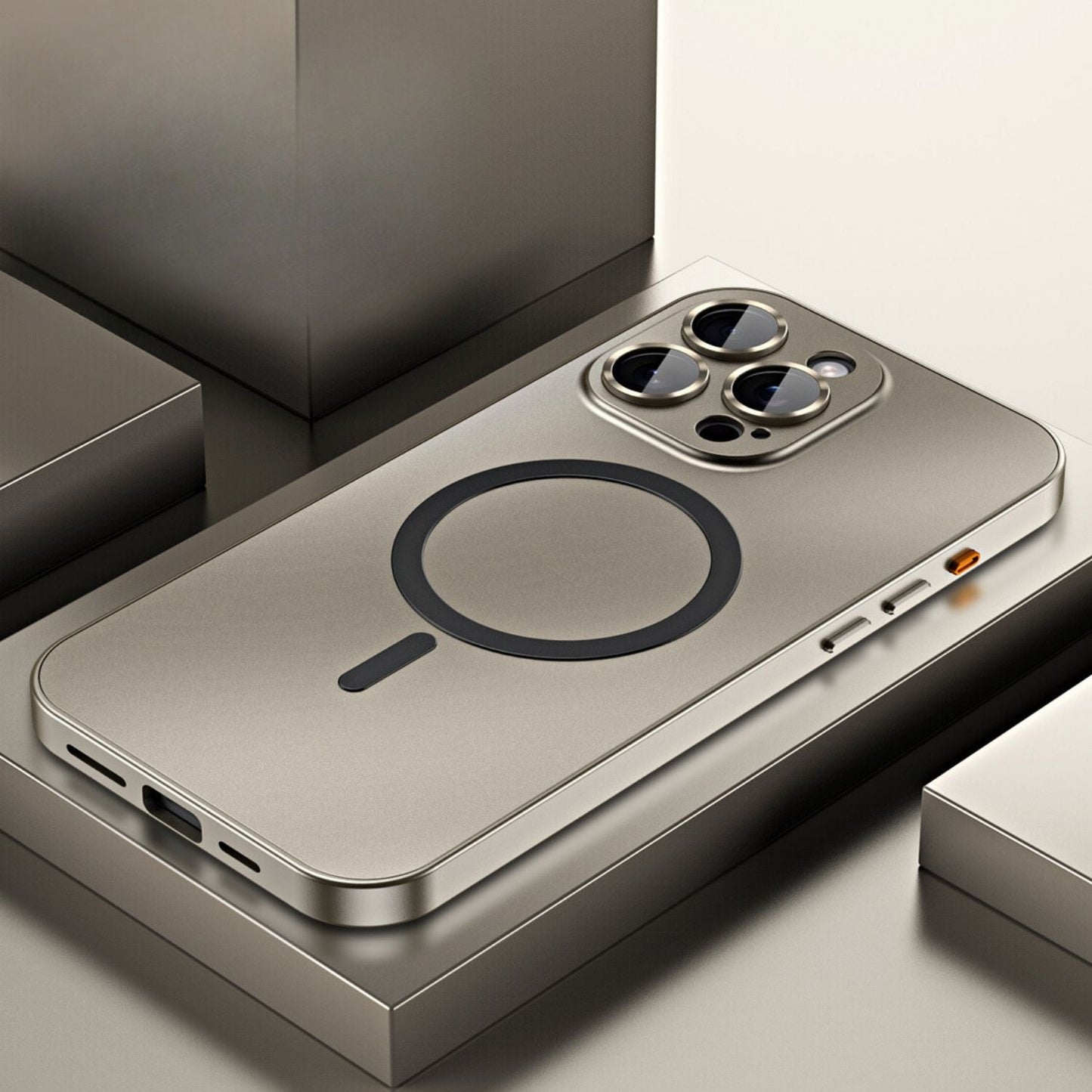 Étui Métal Magnétique | Protection Élégante pour iPhone