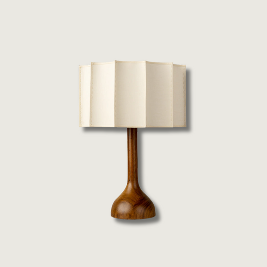 Lampe de Bureau en Bois Chic et Rustique - Foivo