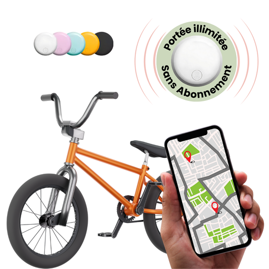 Traceur GPS Vélo Portable Universel - blxckfr
