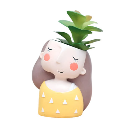 Jardinières Résine Compactes pour Succulentes Déco