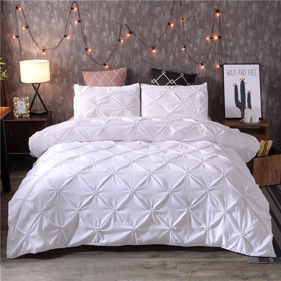 Linge de Lit Douillet et Raffiné | Housse de Couette Décorative et Douce