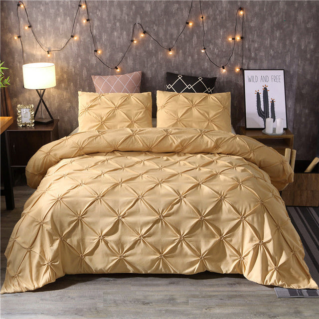 Linge de Lit Douillet et Raffiné | Housse de Couette Décorative et Douce