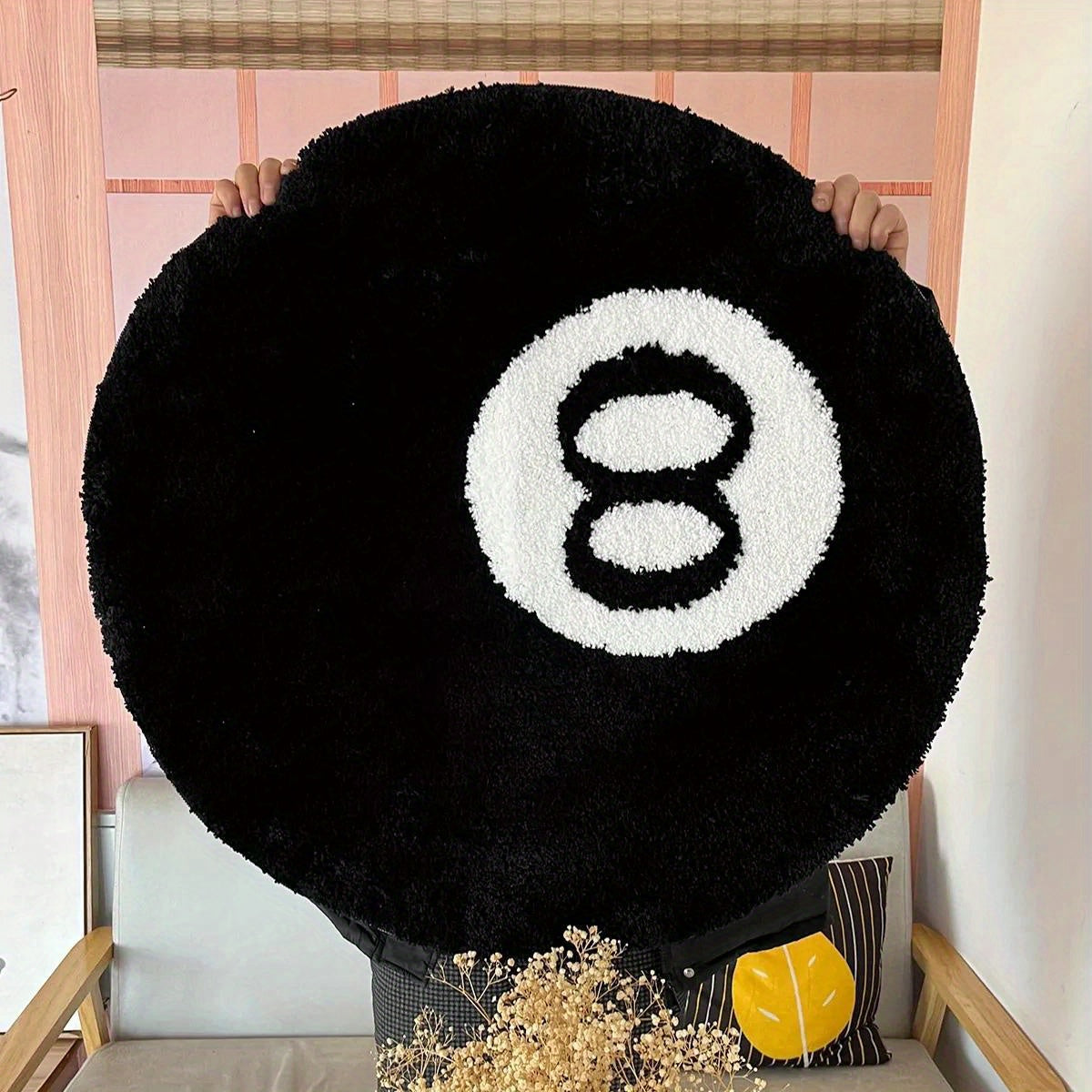 Tapis de Jeu | Moquette Douce Antidérapante Rond pour Intérieur et Extérieur