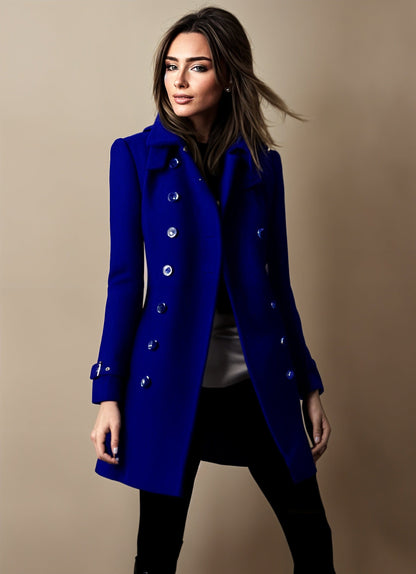 Manteau en Laine Douillette à Manches Longues - BlxckFR