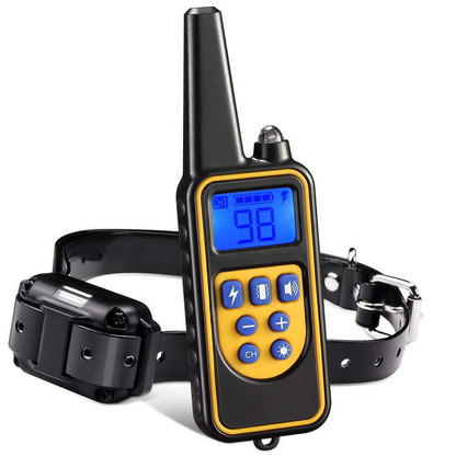 Collier d'entraînement chien étanche télécommande