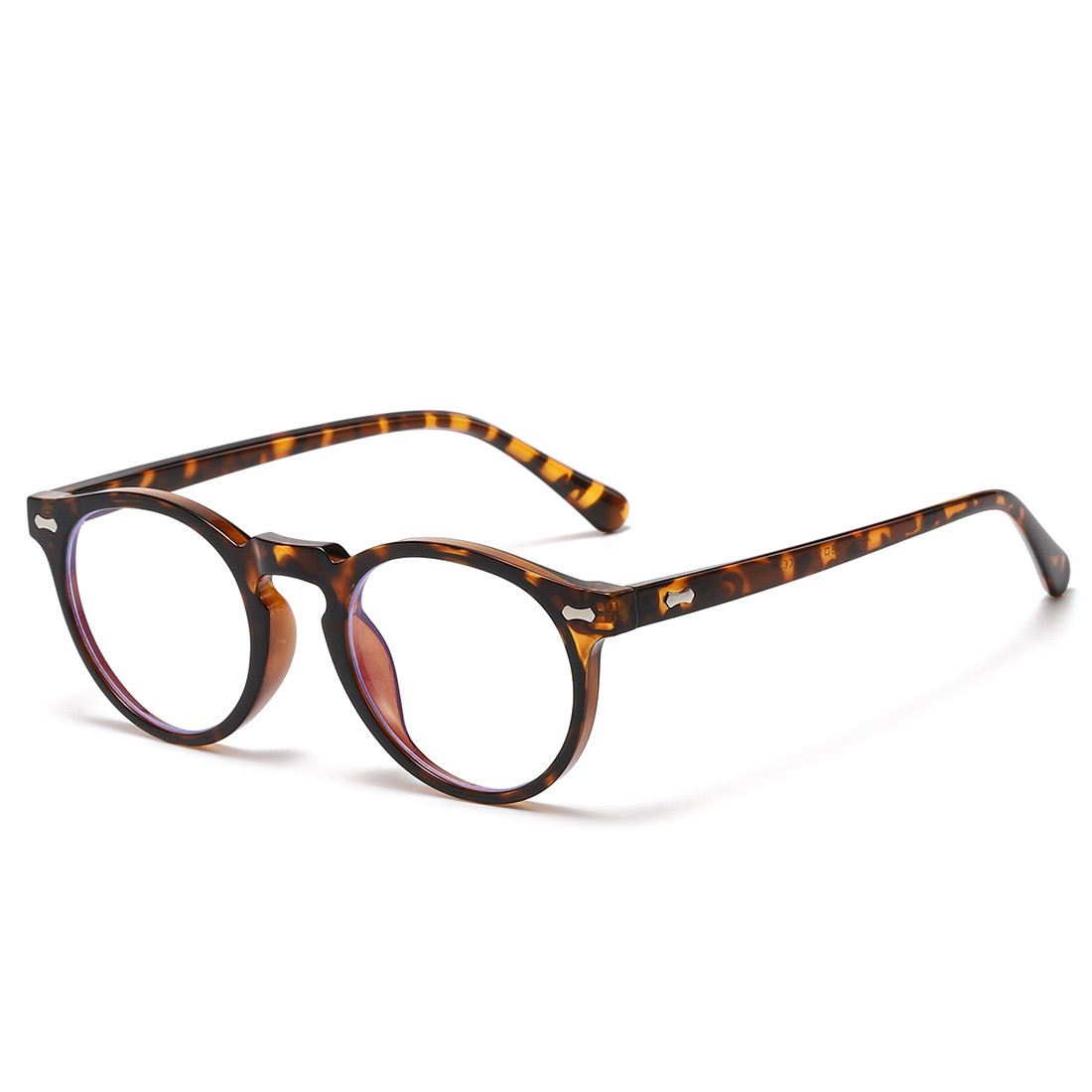 Lunettes de Soleil Anti-Lumière Bleue Rondes Unisexe