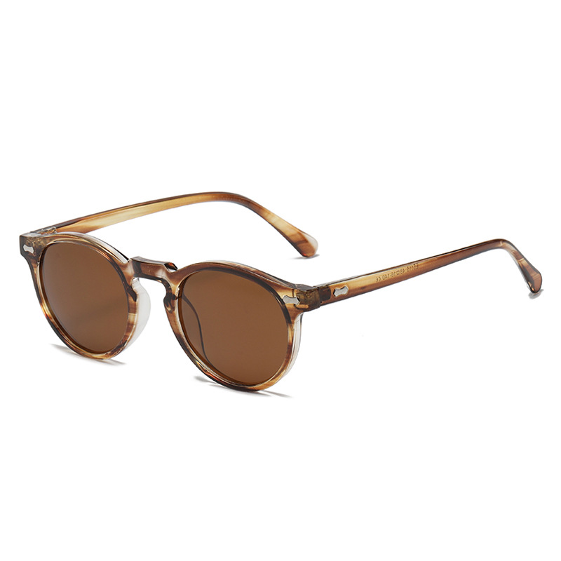 Lunettes de Soleil Anti-Lumière Bleue Rondes Unisexe