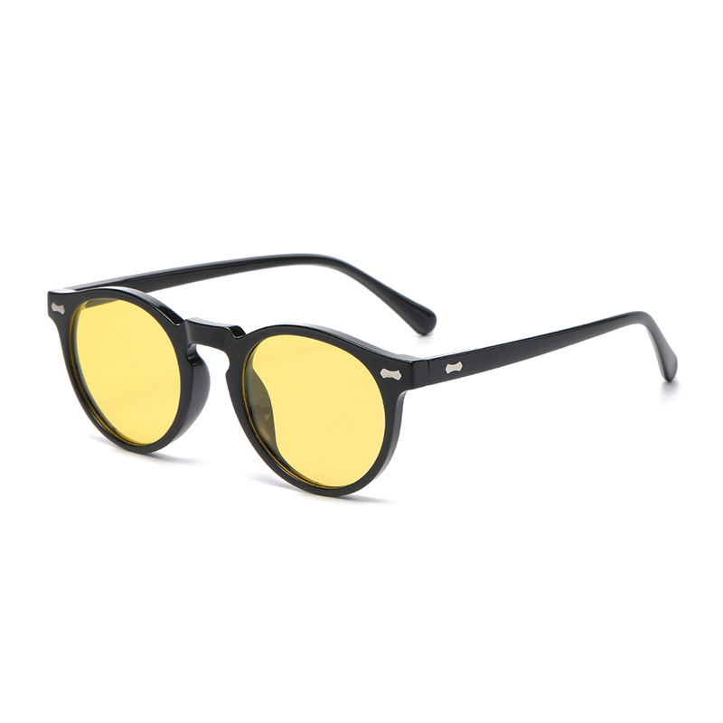 Lunettes de Soleil Anti-Lumière Bleue Rondes Unisexe