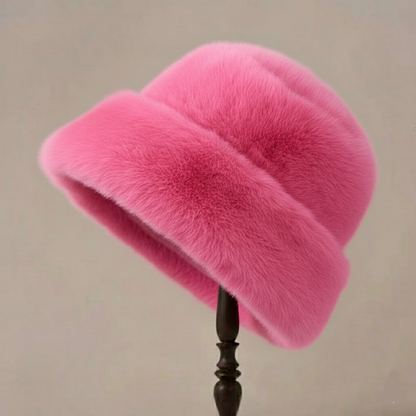 Chapeau Hiver Fourrure Synthétique Chic Douillet