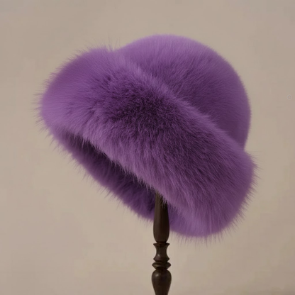 Chapeau Hiver Fourrure Synthétique Chic Douillet