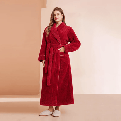 Peignoir Polaire Douillet avec Ceinture
