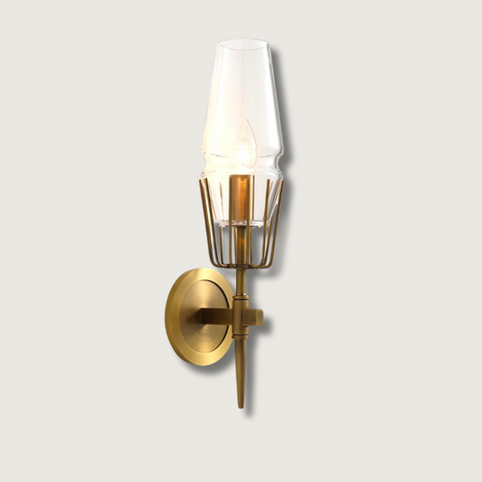 Lampe Murale Chic en Noir et Or - Foivo