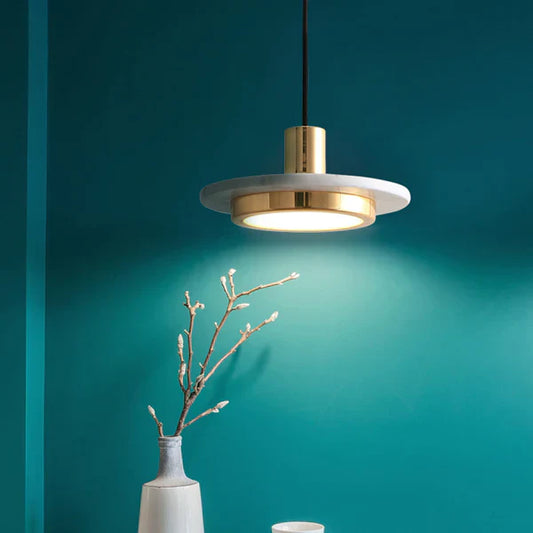 Lampe Plafond Marbre Design Élégant - Foivo
