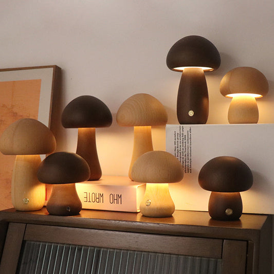 Lampe de Table LED en Bois Naturel - Élégante et Écologique - Foivo