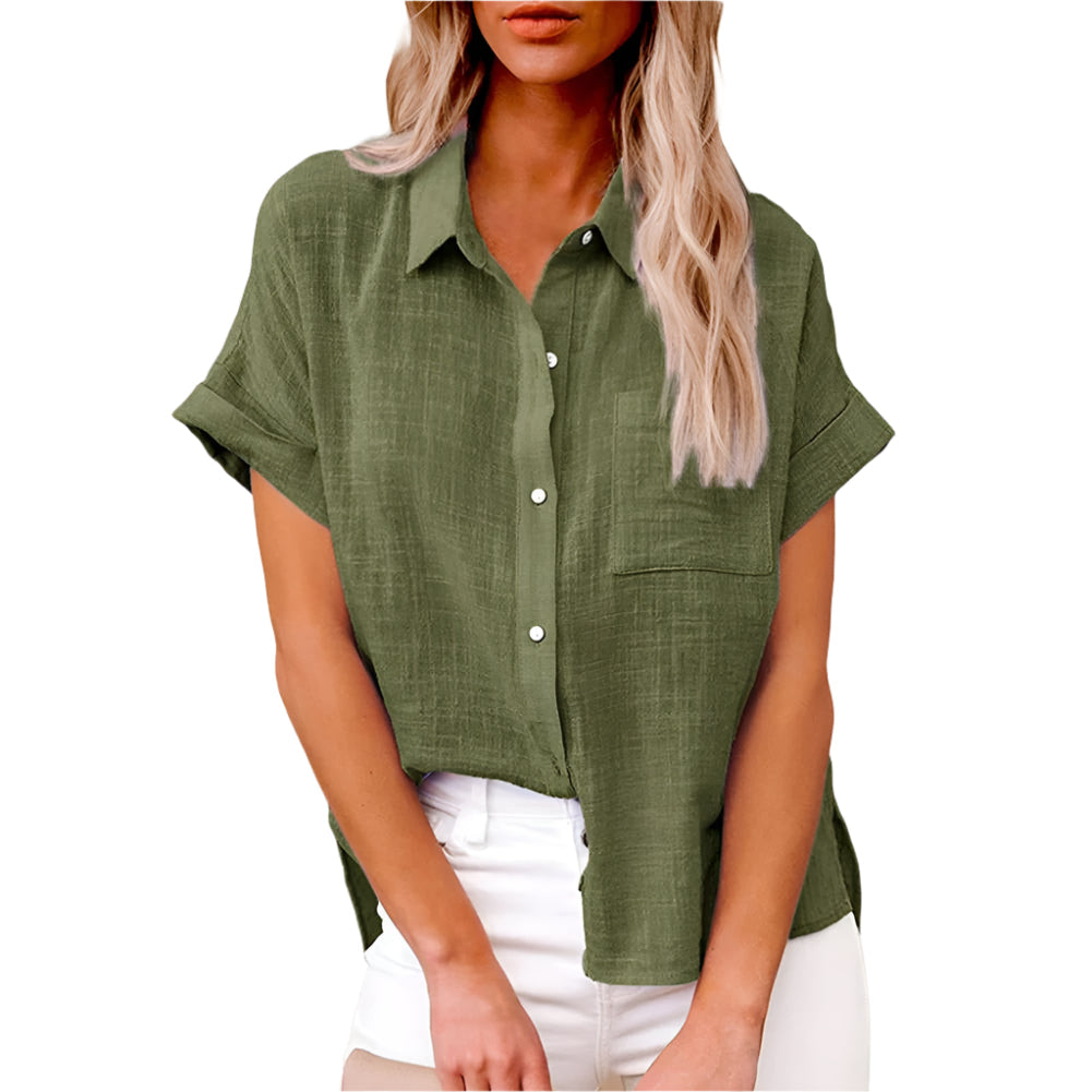 Chemise Décontractée Boutons Femmes
