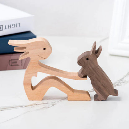 Figurines Animaux en Bois Massif | Déco Naturelle et Authentique
