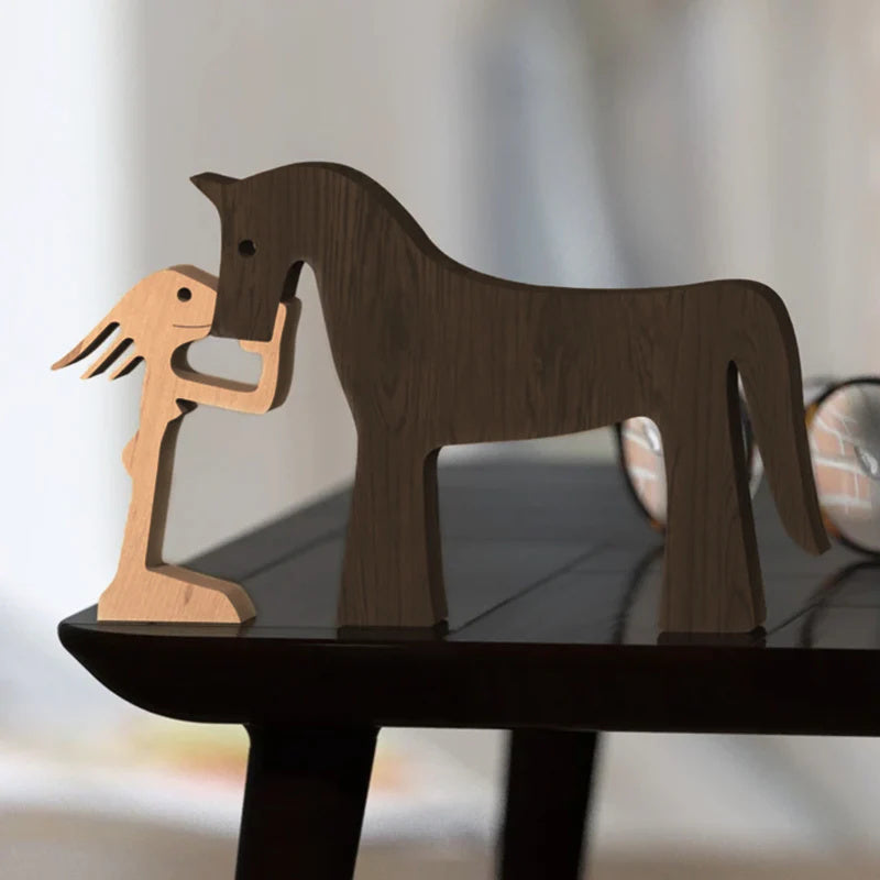 Figurines Animaux en Bois Massif | Déco Naturelle et Authentique