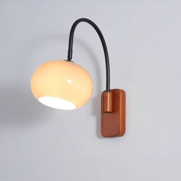 Lampe Murale Design Verre Miel - Pivotante et Élégante