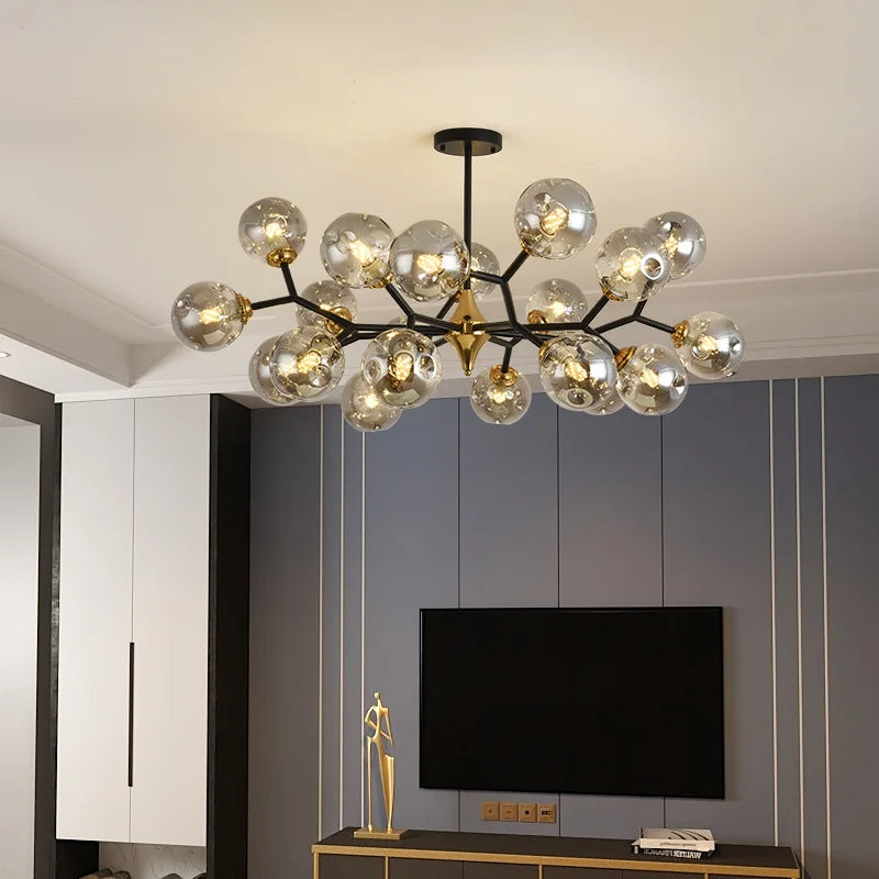 Luminaire Plafond Verre Élégant LED - Éclairage Design pour Intérieur - Foivo