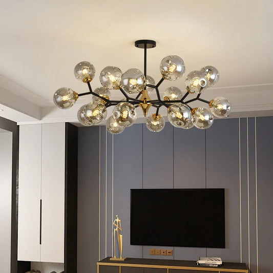 Luminaire Plafond Verre Élégant LED - Éclairage Design pour Intérieur - Foivo