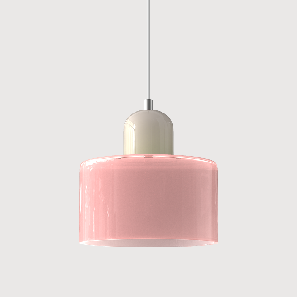 Lumière Suspendue en Verre - Style Rétro avec Chaîne Réglable