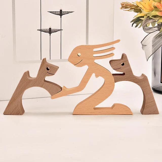 Figurines Animaux en Bois Massif | Déco Naturelle et Authentique