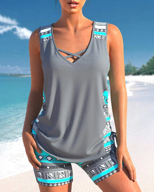 Maillot de Bain Femme avec Short de Plage - BlxckFR